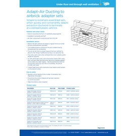 Timloc 6500 Assembled Ducting 100mm to Airbrick Adaptor Set with Terracotta Air Brick