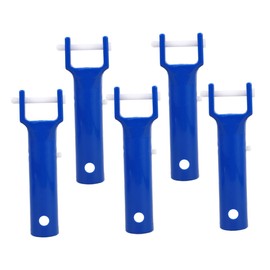 CAXUSD 5Pcs Pool Vacuum Handle Replacement V Shaped Clip Connector for Manual Swimming Pool Cleaning Durable Suction Head Grip for Efficient Leaf Removal and Versatile Use Spas