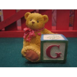 Cherished Teddies Bear with ABC Block G