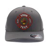 Custom Embroidered Firefighter hat. Flex Baseball 6277/6477 Baseball Cap. Firefighter