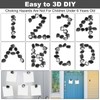 YISHIDANY 24pcs Black Large Fridge Magnets Stones Science Kit, Irregular