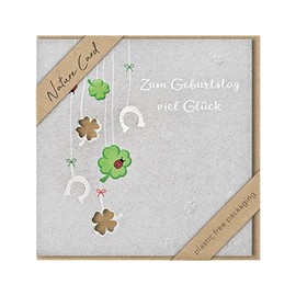 bsb Birthday Card, Nature Card, Sustainable Birthday Cards with Envelope, for Women & Men, Greeting Card, 15.5 x 15.5 cm