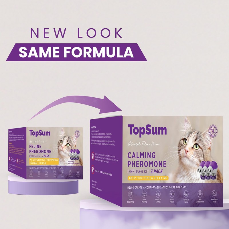 TopSum Cat Pheromones Calming Diffuser: Premium Pheromone Diffuser for Cats