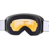 Black Crevice Ski Goggles with Spherical Lenses Black/Blue Revo