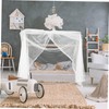 IWOWHERO Portable Crib Bed Net Cover with Installation Fit Nordic