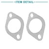 ACROPIX Exhaust Manifold Downspout Bolt Gasket 54mm Inner Diameter Silver