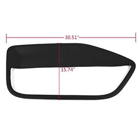 GRAND ORANGE Door Panel Insert Cards Compatible with Ford Mustang 2005-2009 Black Front Left & Right Side Door Panel Inserts 2PCS