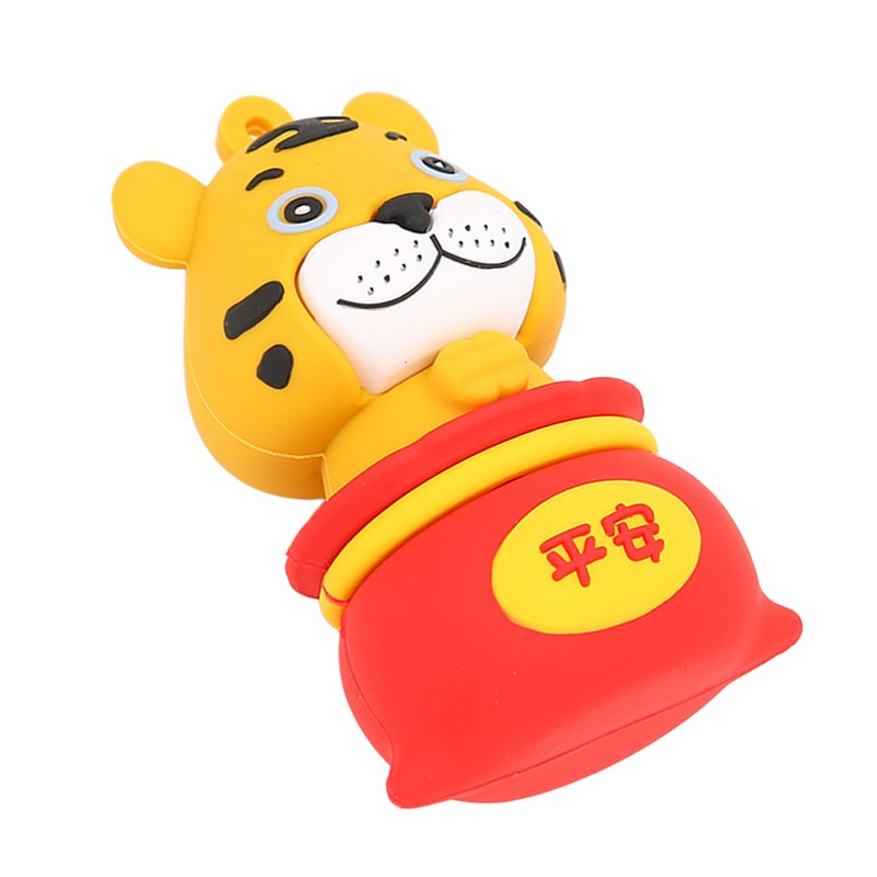 USB Flash Drive Cartoon Tiger Style USB2.0 Hot Swap Plug