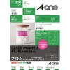 A-One 31583 Label Stickers, Laser Glossy Film, Clear, 30 Sides,