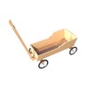 DIY Woodworking Plans for Long Reach Handle Ride Push Cart