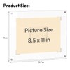 NIUBEE Diploma Frame 8.5x11-4mm Clear Acrylic Floating Document Frame