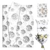 100Sheets Disco Theme Tissue Paper Silver Disco Ball Wrapping Paper