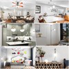 hansang E12 LED Bulb, Daylight 5000K, 60 Watt Equivalent Ceiling