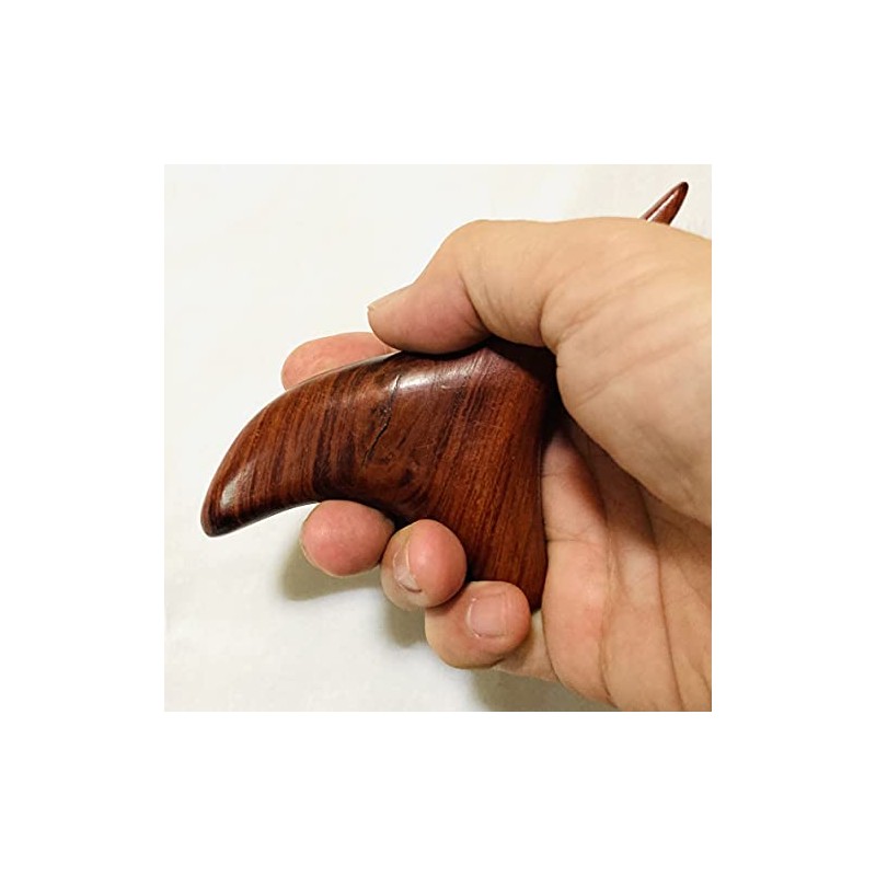 Natural Wood Pincher Set of 2 "Ocarina Shape (Bird Shape)