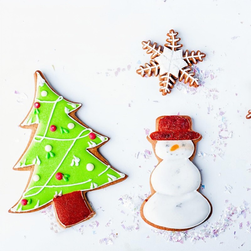 JOB JOL Christmas Cookie Cutters 6 PCS, 4''