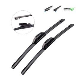 ZIXMMO QUALITY 21in + 20in Premium All-Season Windshield Wiper Blades for Original Equipment Replacement(Set of 2)