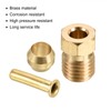 PATIKIL 2.5mm ID 4mm OD Tube Brass Compression Assortment Kit