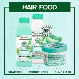 Garnier Ultimate Blends Aloe Vera Shampoo for Normal Hair, 350ml
