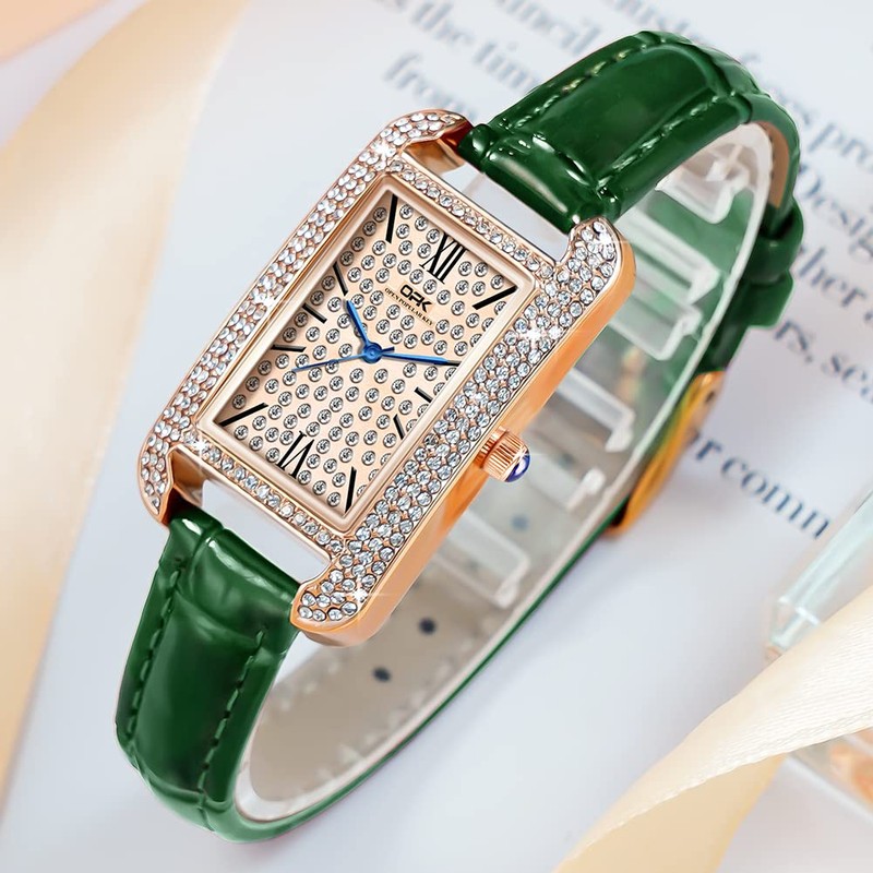 Basfur Dress Watch Fe-Montre-027-02, Green, Modern