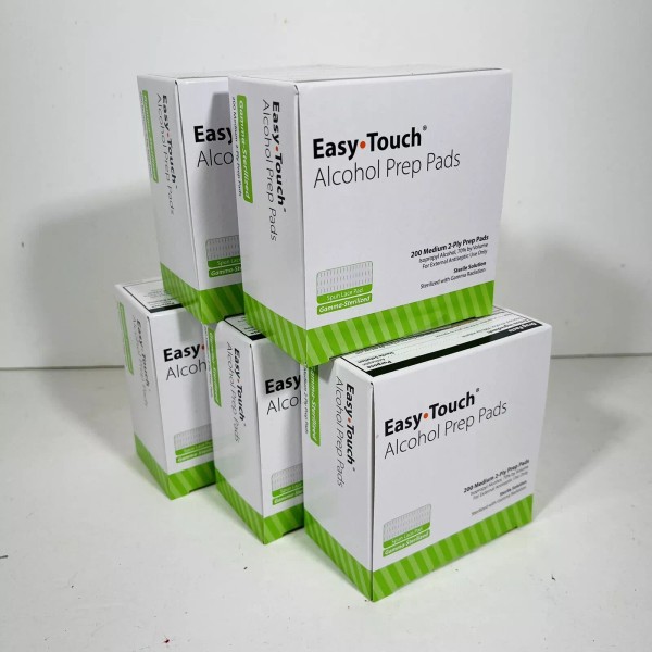 EASY TOUCH Sterile Medium Alcohol Prep Pads Swabs Wipes Preps