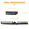 Qjaiune 6PCS Travel Foldable Brush Comb Portable Folding Comb, Anti-Static