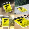 TAKULA CCTV Area Sign 10x7 Security Camera Sign Reflective Aluminum