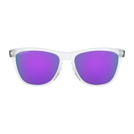 Oakley Frogskins 55mm Sunglasses Polished Clear with Prizm Violet Lens 9013-H755
