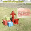 20.9"H Metal Fire Hydrant for Dogs to Pee On with