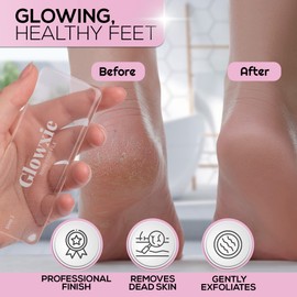 Glass Foot File by Glowxie | 2 Files in 1 (Scub+Buff) | Dead Skin & Callus Remover | Long Lasting | Hypoallergic