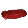 Coin Purse Double Frame with Zipper Pocket (Red)