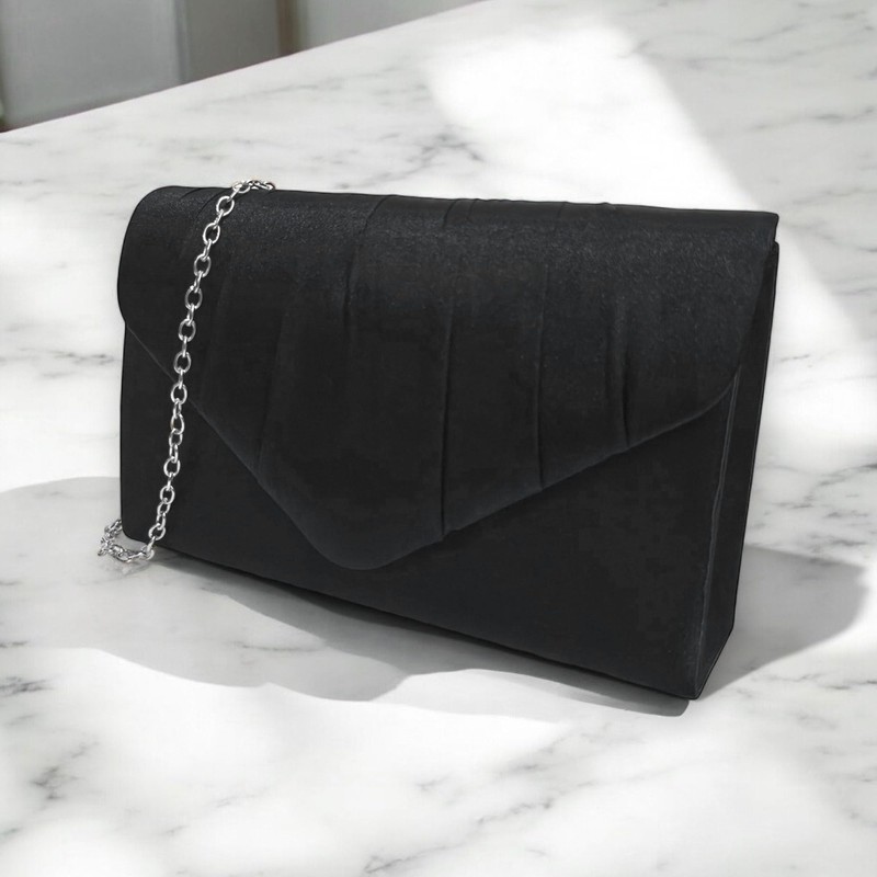 fi9® LADIES SATIN PARTY PROM BRIDAL EVENING CLUTCH HAND BAG