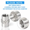ERGAOBOY 2 Pcs 1/8" BSP Female Thread X 1/8" BSP