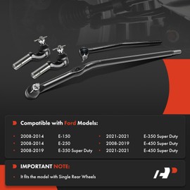A-Premium Set of 4, Front Inner Outer Tie Rod End Kit, Compatible with Ford E-150 E-250 2008-2014, E-350 E-450 Super Duty 2008-2019 2021