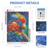 EOBROMD Diamond Painting Adult Parrot, 5D Diamond Painting Pictures Adult