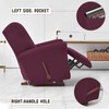 Qubjus Stretch Recliner Cover 4-Pieces, 1 Seat Recliner Chair Covers,