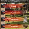 4 Pack Solar Control Light Nocturnal Animal Repeller Outdoor Animal