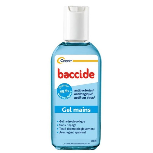 Cooper Baccide Gel Hydroalcoolique Mains, 100 ml