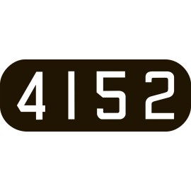 ShellScale Decals N105 - 8 Inch Insert Style EMD/GE Numberboard Decals - ShellScale Decals