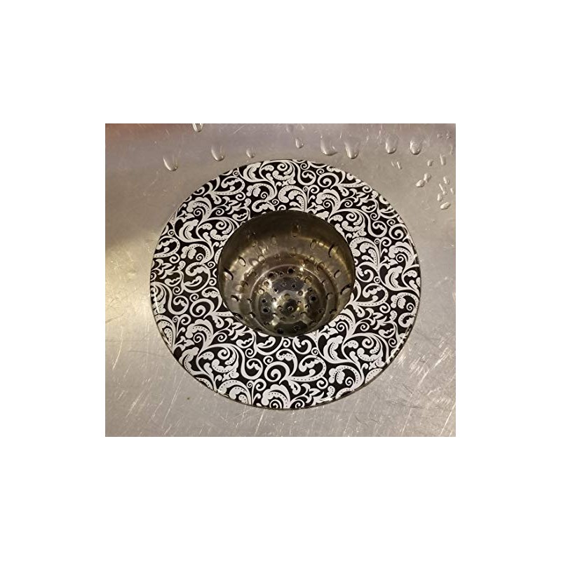 Handy Housewares 5.25" Diameter Decorative Designer Pattern Kitchen Sink Strainer/Food
