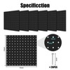 Hogurity Peg Board, 6 Pack 12"x12" Black Metal Pegboard Panels