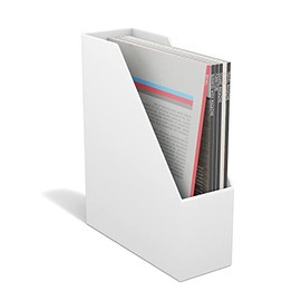 TRU RED Plastic Magazine File, White, 2/Pack (TR55280-CCVS)