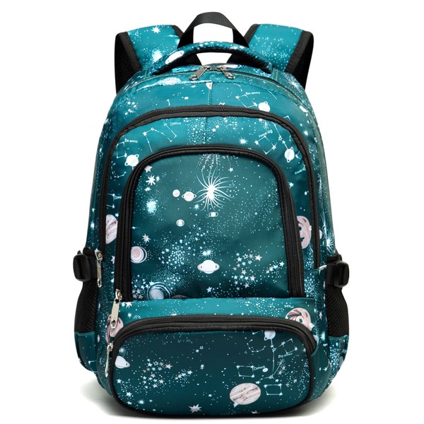 BLUEFAIRY Kids Backpack for Teenage Girls Elementary School Bags Middle High School Teal Bookbags Teenagers (Cyan)
