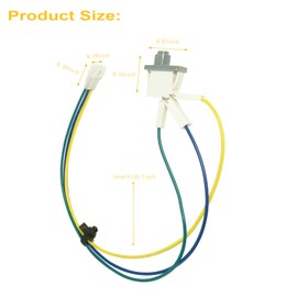 8283288 Dryer Door Switch with Wire, Compatible with Whirlpool and ForeverPRO, WPW10318609 W10318609 W10128087 8574875 8283288 4165281 4371407 8519323 865677
