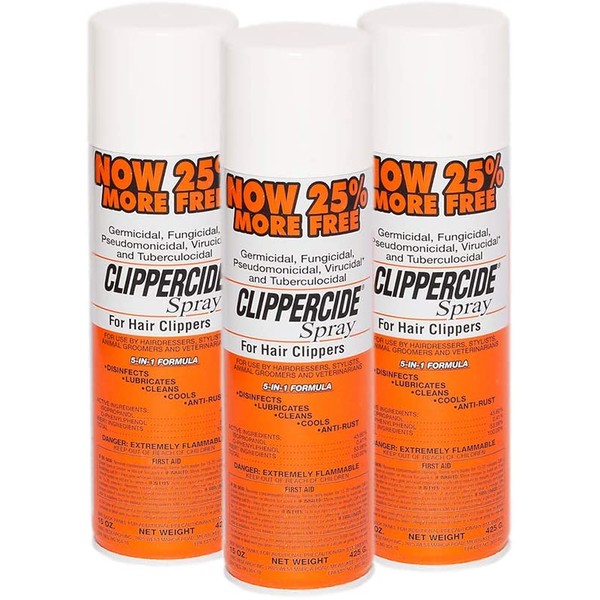 Clippercide Disinfectant Spray 15 Ounce Size (3 Pack)