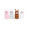 Small Foot 11719 Pull-Along Rabbit Family Made of Wood, Plug-in