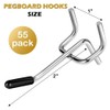 NISHZHU Pegboard Hooks 55 Pack 2 Inches, Peg Board Hooks