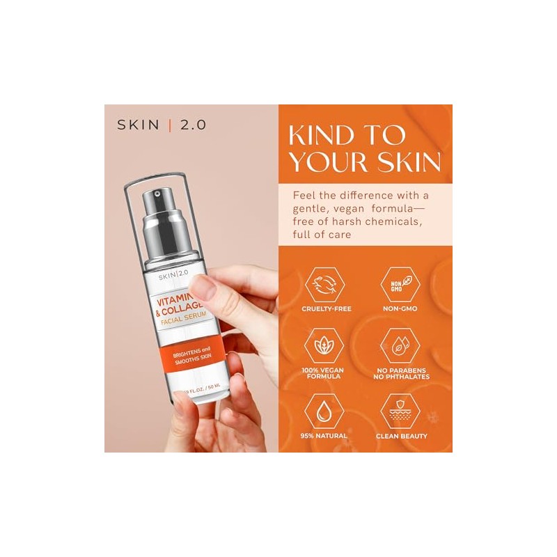 Vitamin C & Collagen Face Serum & Day Cream