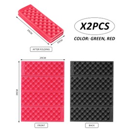 2 Piece Folding Seat Cushions, Outdoor Seat Cushions Weatherproof, Outdoor Waterproof Seat Cushions, Hiking Seat Cushions, Camping Seat Cushions, Foldable Seat Cushions For Use On The Go