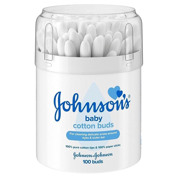 Johnson and Johnson Baby Cotton Buds 0.053 g (Pack of 100)