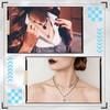 Sureio 10 Pcs Y2K Gothic Necklace Set Silver with Star